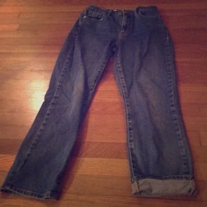 Faded Dark Mom Jeans!